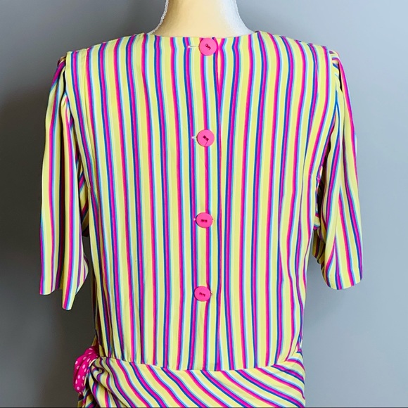 Vintage 80’s Drop Waist Dress Size 12 - Picture 8 of 9